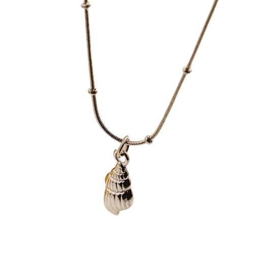 18K Gold Plated Coastal Conch Necklace