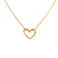 18K Gold Plated Ophelia Heart Necklace