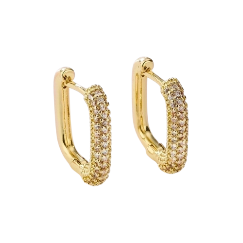 18K Gold Plated Calista Hoop Earrings