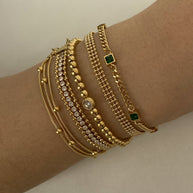 Geometric Gold Plated Casual Bracelet - My Store