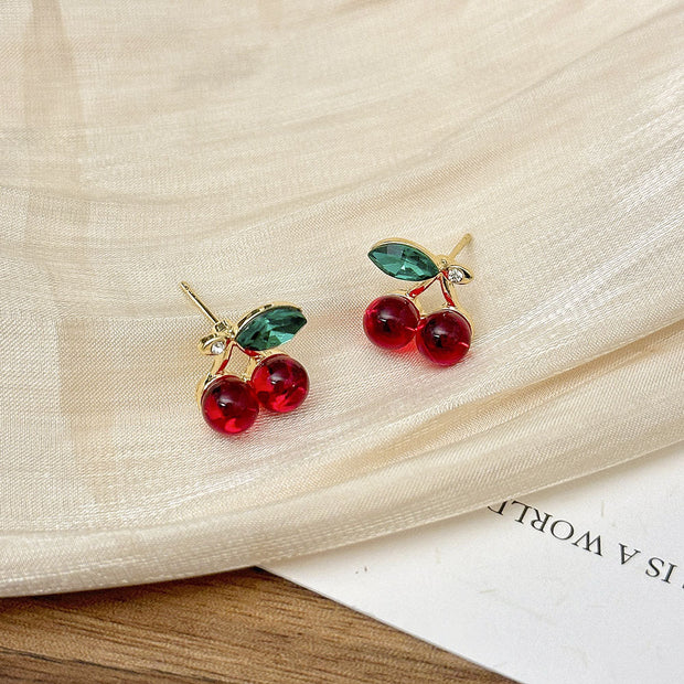 Sweet Cherry Ear Studs