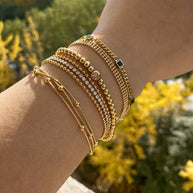 Geometric Gold Plated Casual Bracelet - My Store