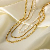 Fashion Layered Gold Necklace - My Store