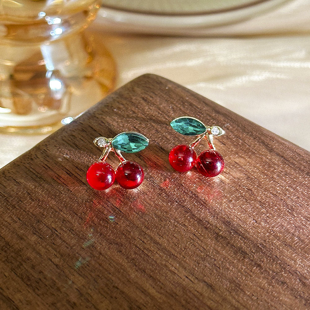 Sweet Cherry Ear Studs