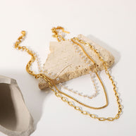 Fashion Layered Gold Necklace - My Store