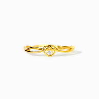 Amara Sterling Silver Heart Shape Ring