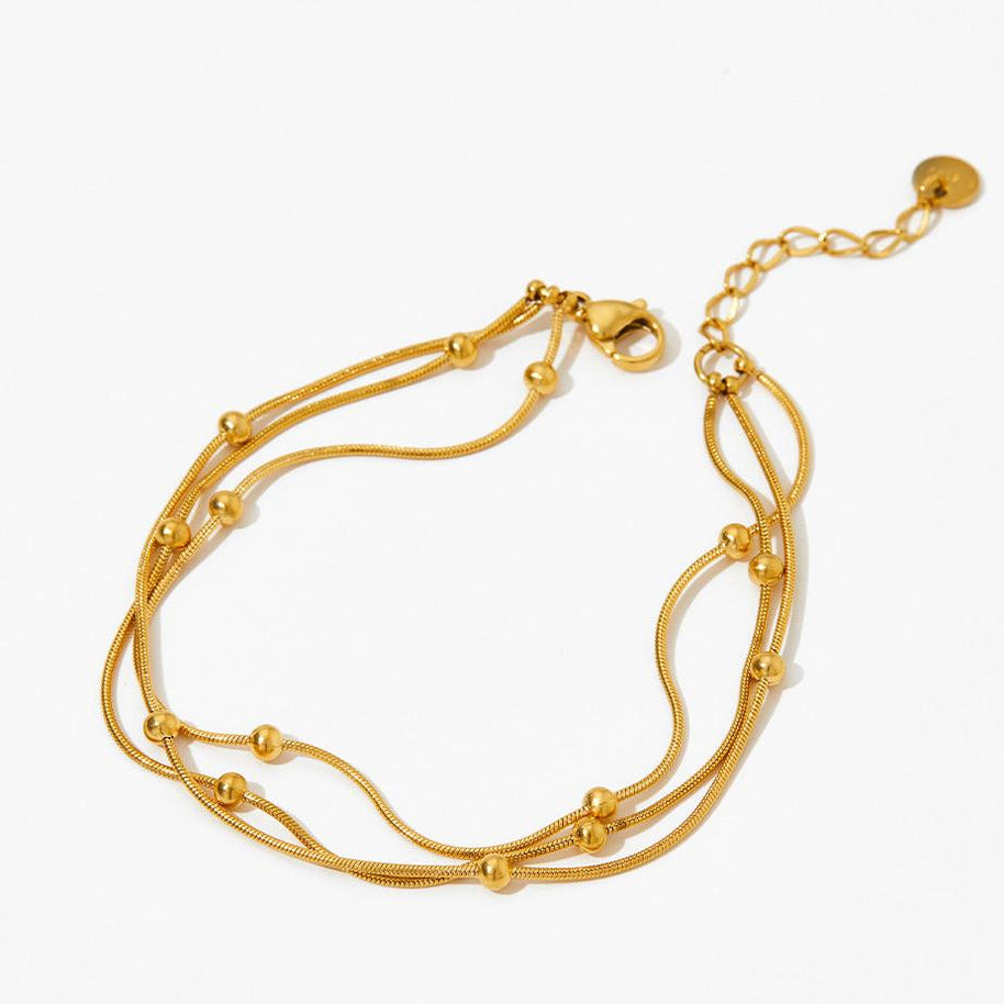 Geometric Gold Plated Casual Bracelet - My Store