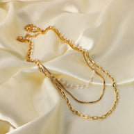 Fashion Layered Gold Necklace - My Store