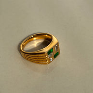 Retro Geometric Ring - My Store