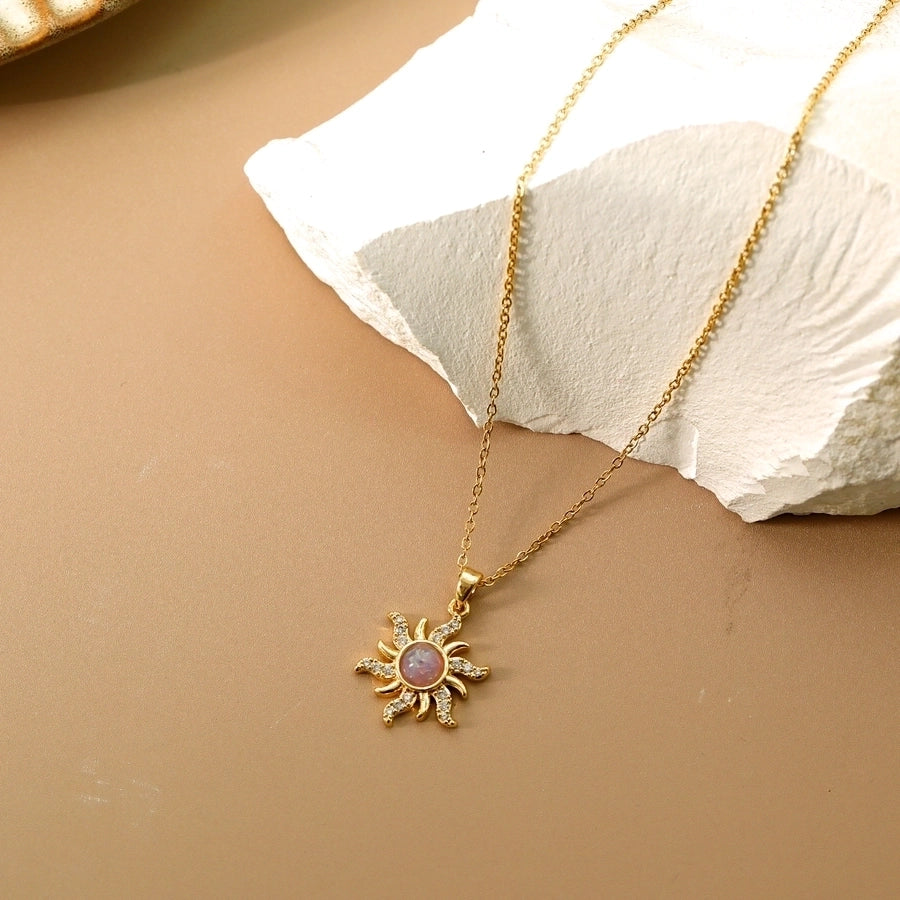 Gold Sun Necklace - My Store