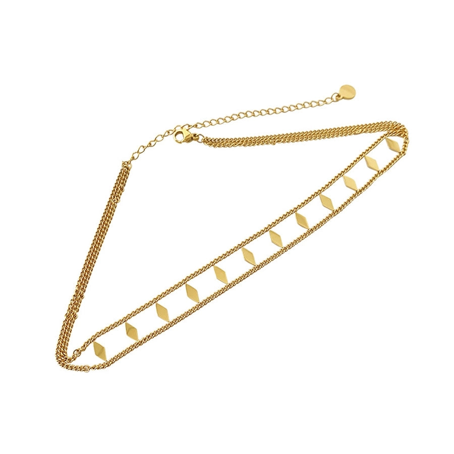 Double-Layer Gold Clavicle Necklace - My Store