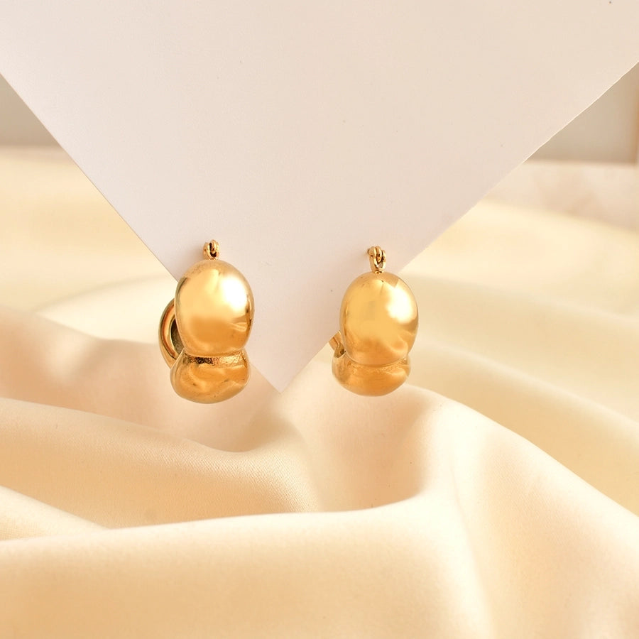 Gold Geometric Stud Earrings - My Store