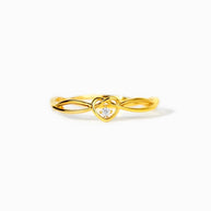 Amara Sterling Silver Heart Shape Ring