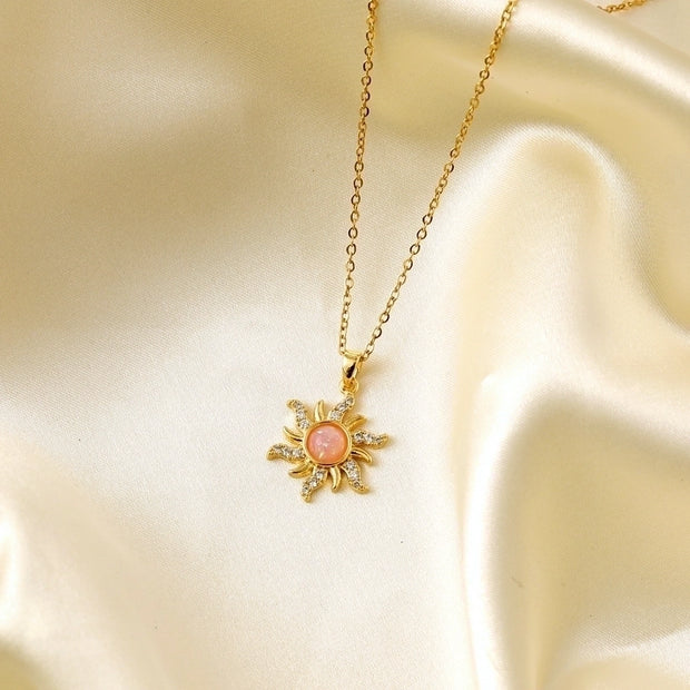 Gold Sun Necklace - My Store