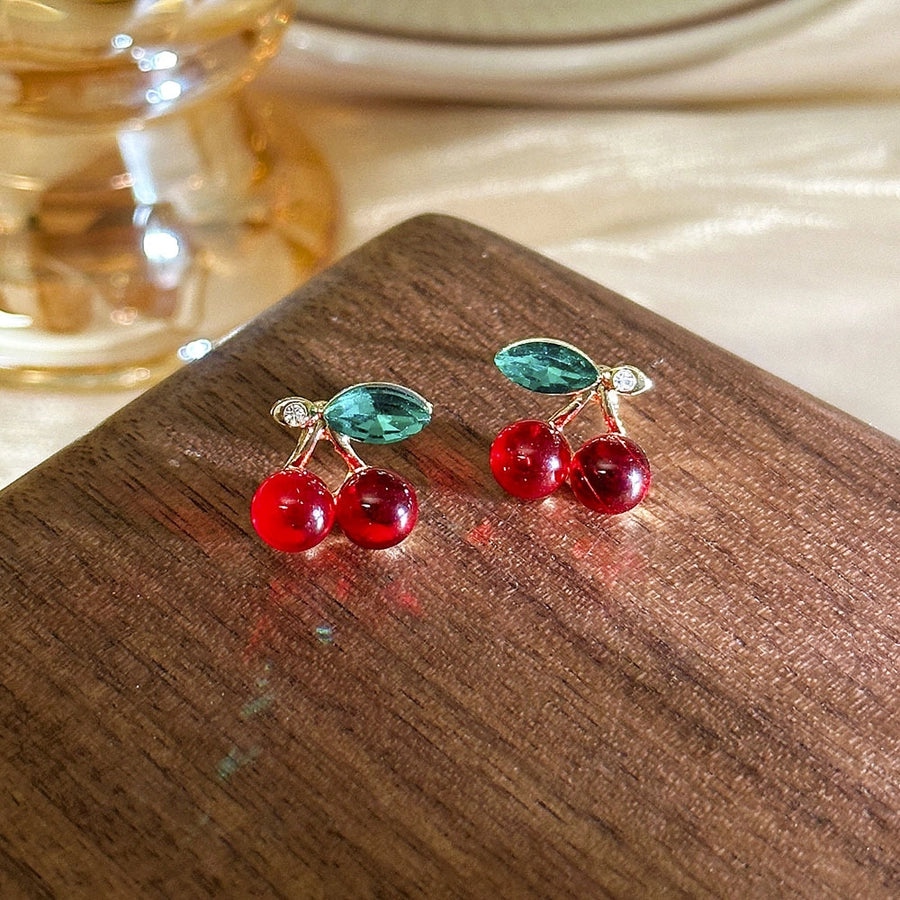 Sweet Cherry Ear Studs