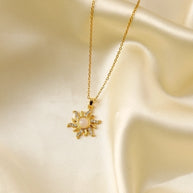 Gold Sun Necklace - My Store