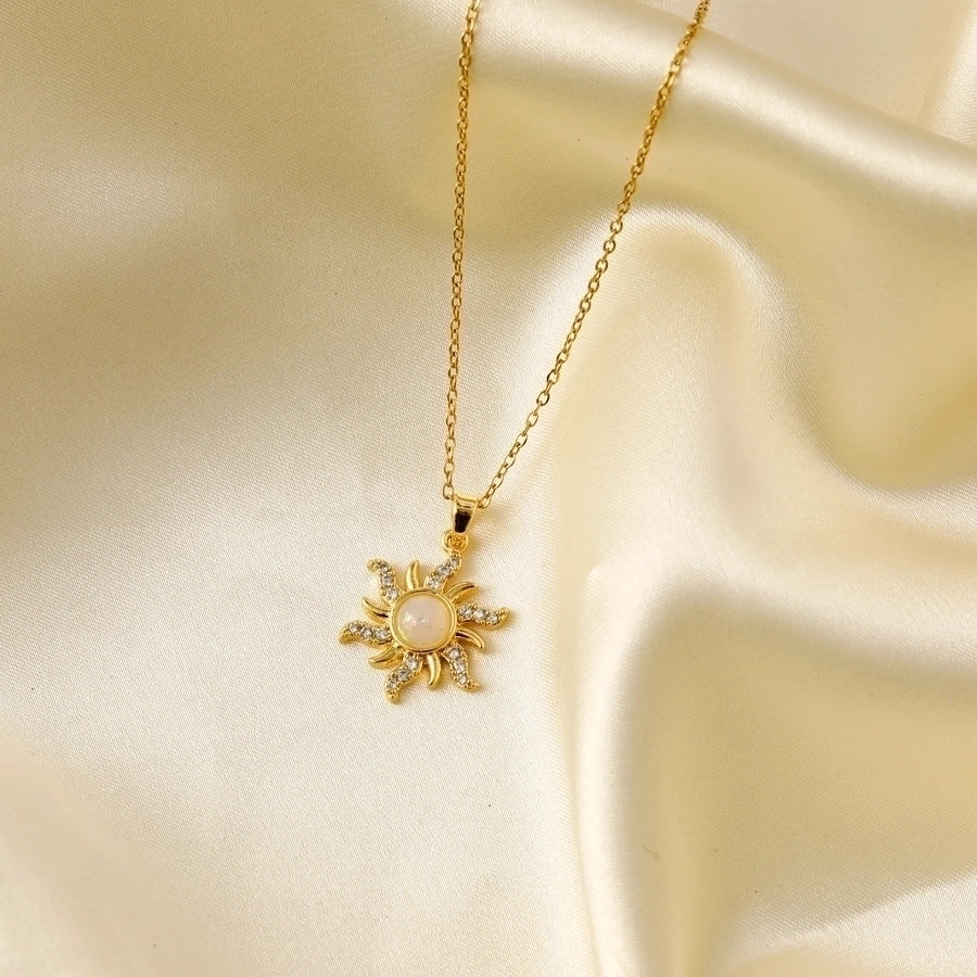 Gold Sun Necklace - My Store