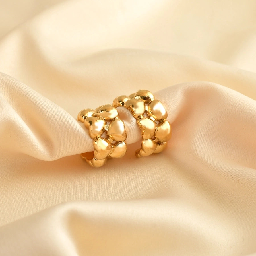 Gold Geometric Stud Earrings - My Store