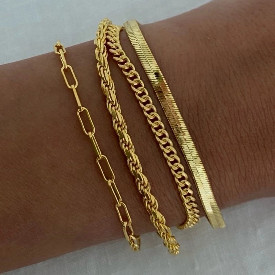 Gold Luxe Bracelet in Stainless Steel - My Store