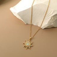 Gold Sun Necklace - My Store