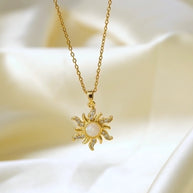 Gold Sun Necklace - My Store