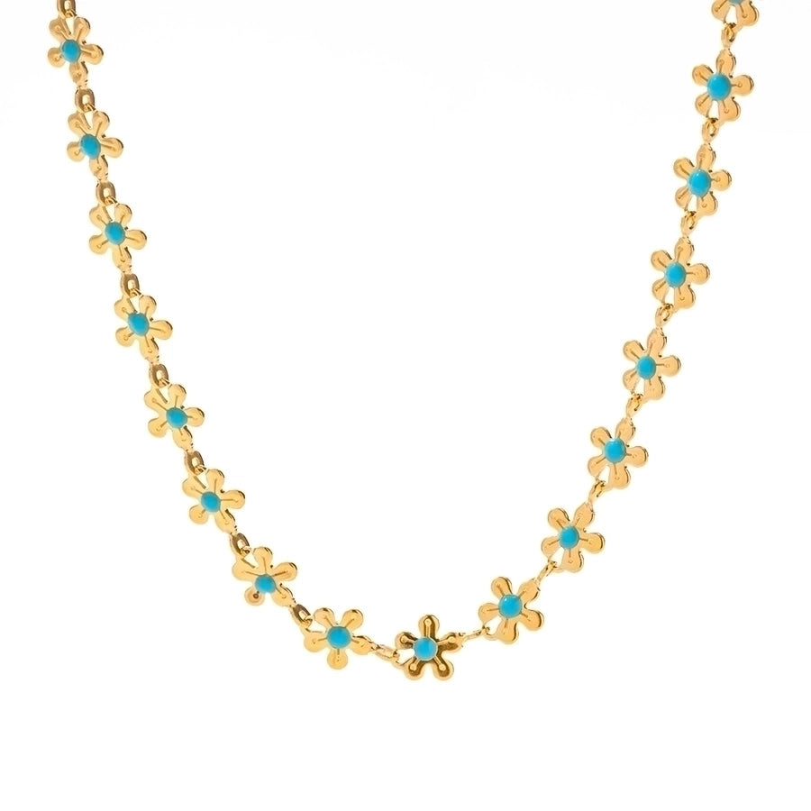 Golden Bloom – Flower Bracelet & Necklace Set - My Store