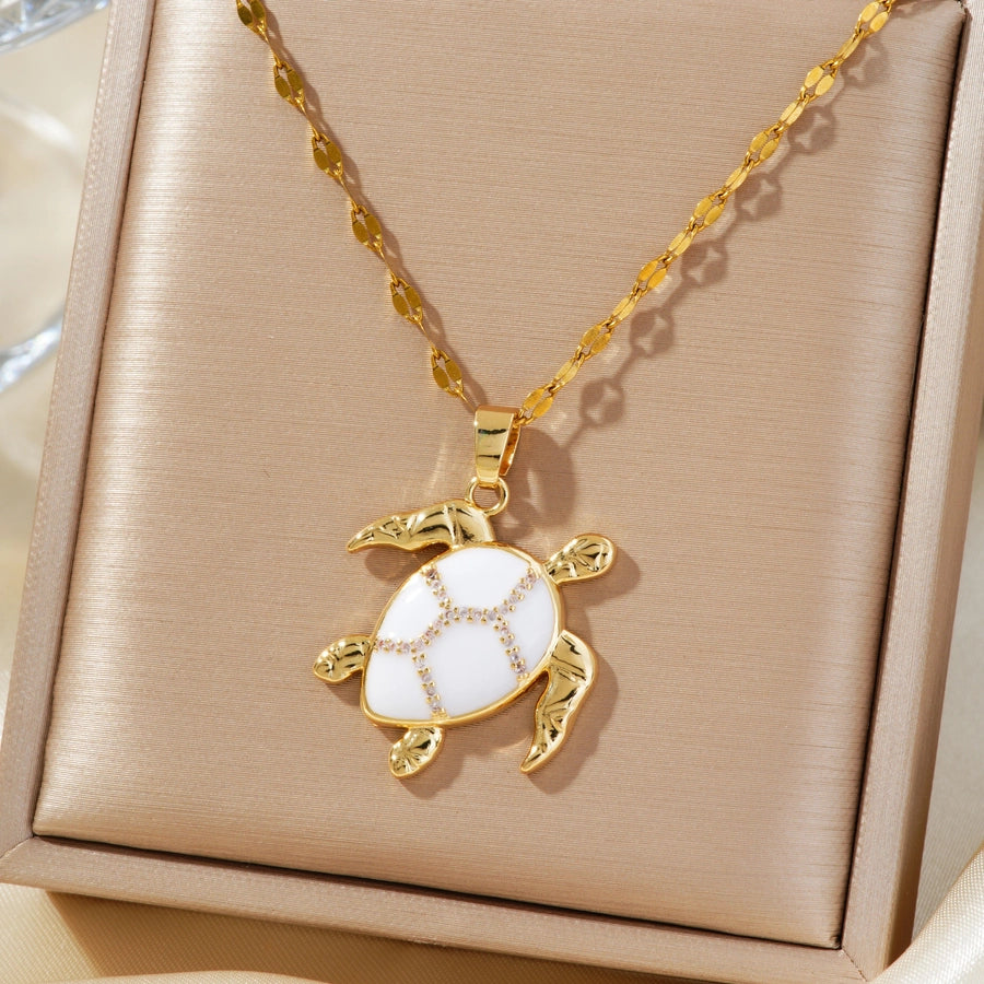 Tortoise Pendant Necklace