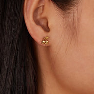 Bella Gold Cherry Ear Studs