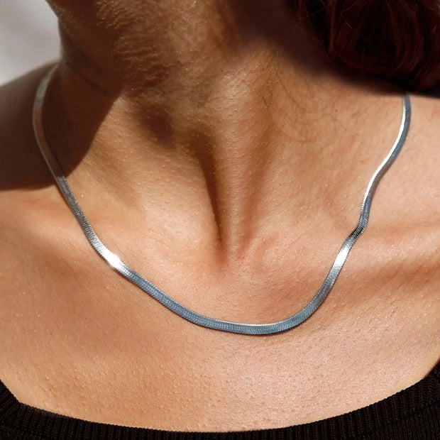 Sterling Silver Sleek Necklace - My Store