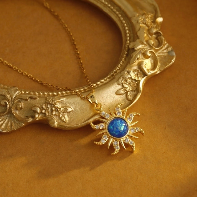 Gold Sun Necklace - My Store