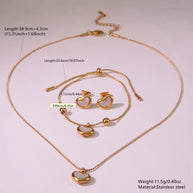 Gold Heart Jewelry Set - My Store