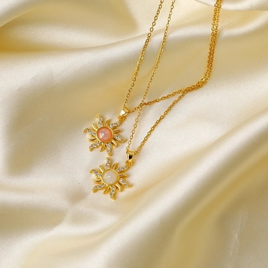 Gold Sun Necklace - My Store