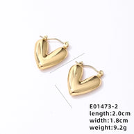 Vintage Gold Heart-Shaped Ear Clips - My Store