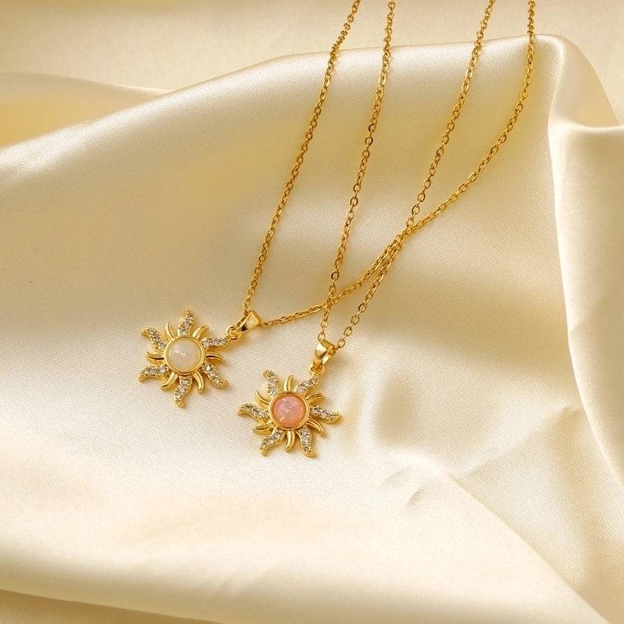 Gold Sun Necklace - My Store