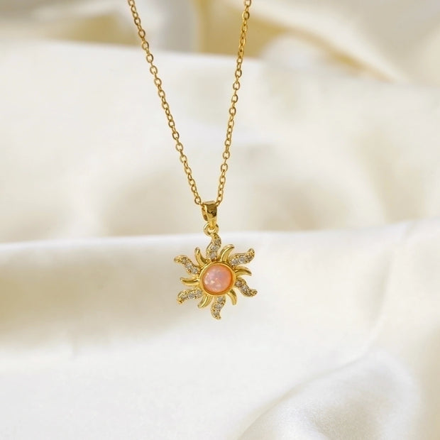 Gold Sun Necklace - My Store