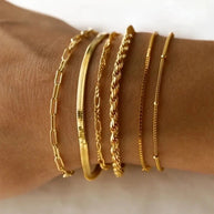 Gold Luxe Bracelet in Stainless Steel - My Store